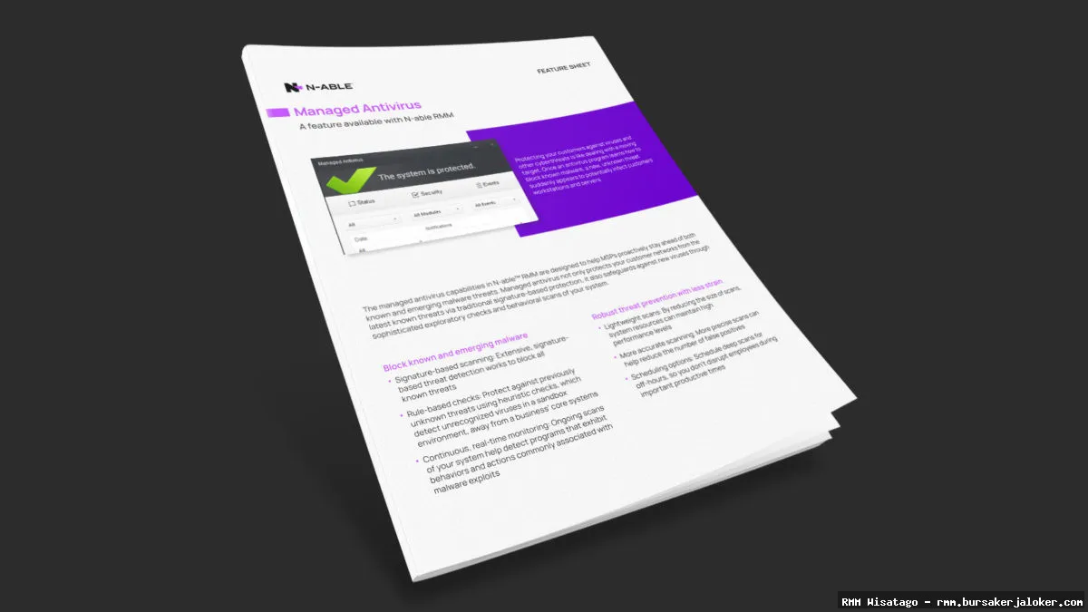 RMM for antivirus updates management.