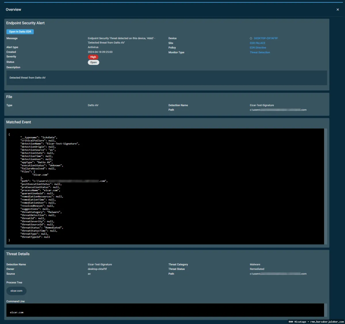 RMM for endpoint security management.